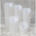 White,Ivory Color and Paraffin Wax Material Christmas Led Lights Candles